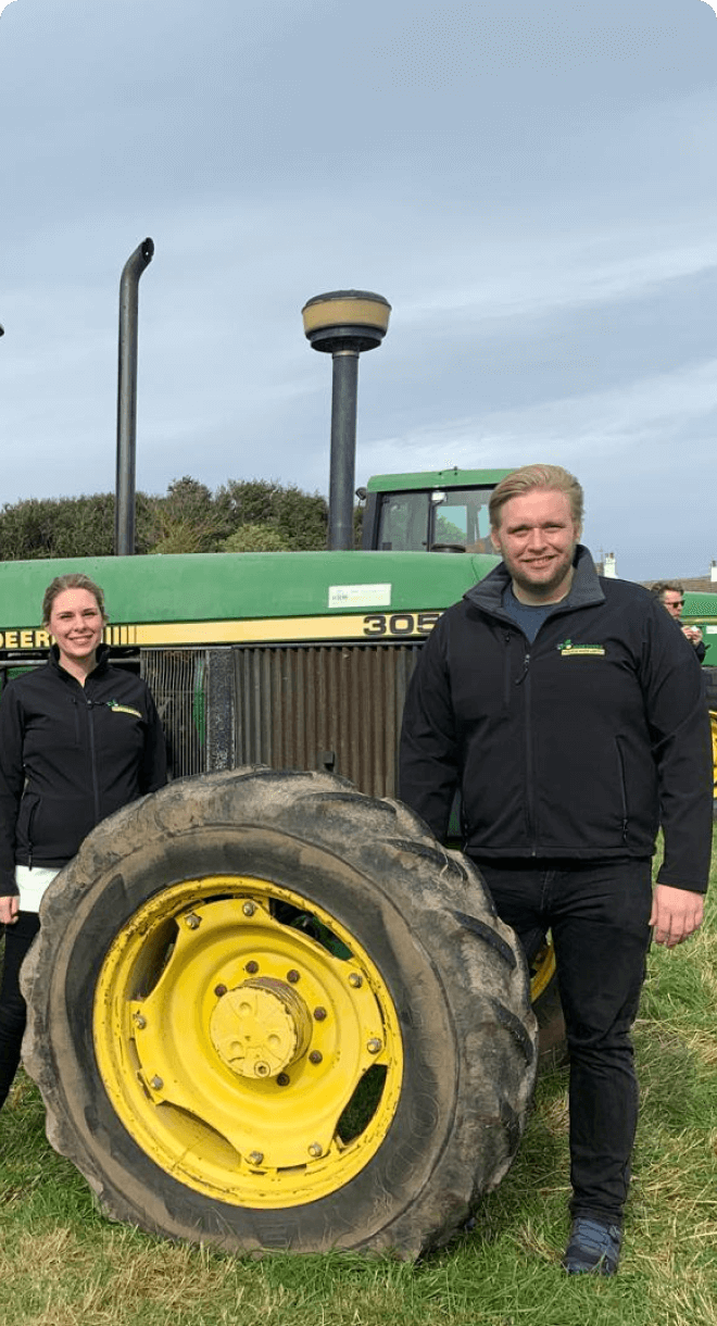 James Young with a Tractor